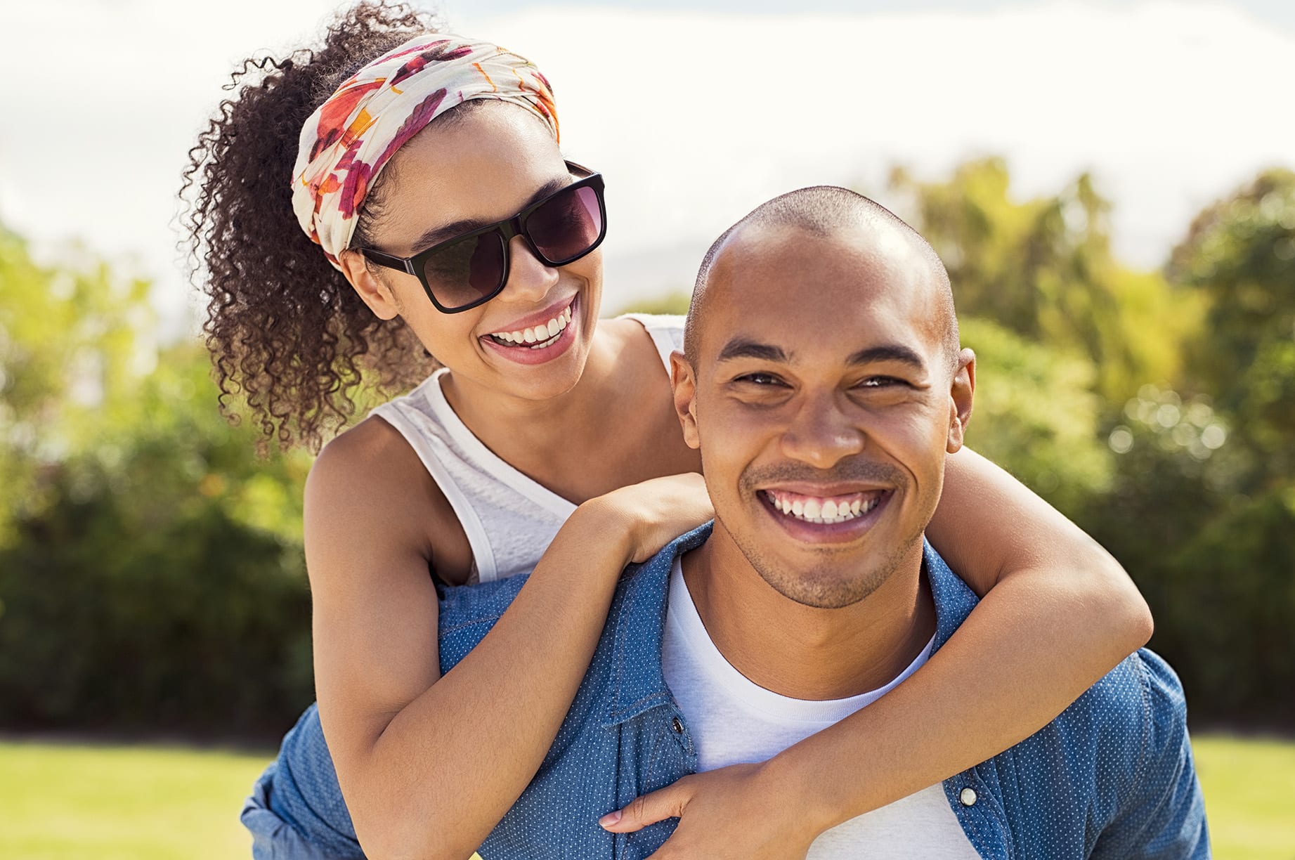 happy couple at Magnolia Dental Group