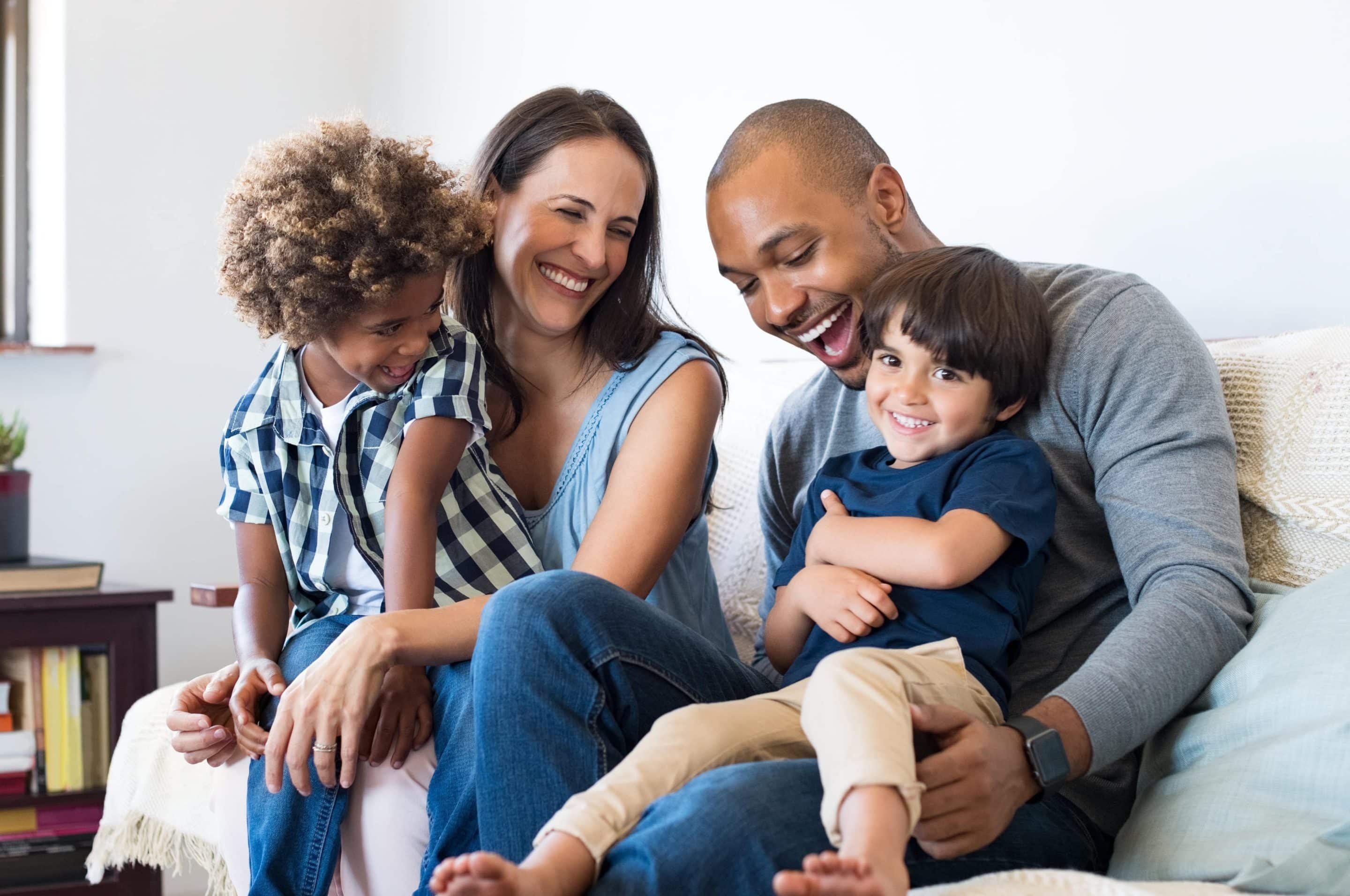 AdobeStock_169557997 v2 Family playing after professional teeth whitening in Murfreesboro TN